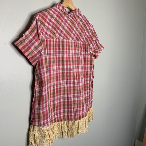 90s Grunge Style Blouse With Lace NWT - Picture 6 of 6